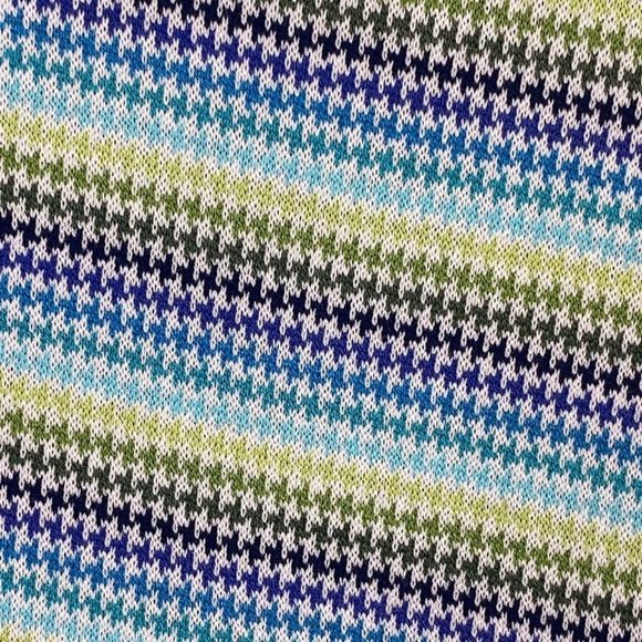 Alan Fusser Mercerized Cotton Striped Multi-Color Golf Polo Shirt Men's Sz LARGE - Picture 5 of 7